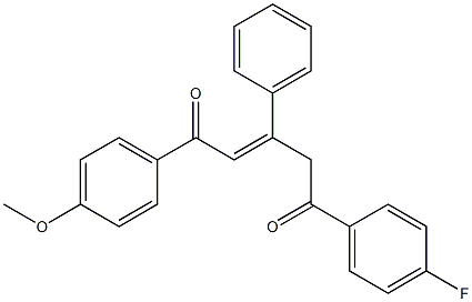 5-(4-fluorophenyl)-1-(4-methoxyphenyl)-3-phenylpent-2-ene-1,5-dione|