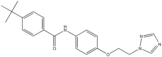 4-(tert-butyl)-N-{4-[2-(1H-1,2,4-triazol-1-yl)ethoxy]phenyl}benzenecarboxamide 结构式