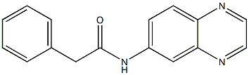 2-phenyl-N-(6-quinoxalinyl)acetamide 结构式
