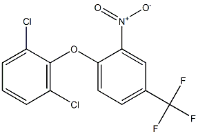 1,3-dichloro-2-[2-nitro-4-(trifluoromethyl)phenoxy]benzene,,结构式