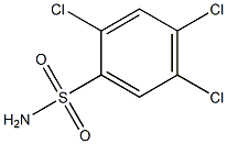 2,4,5-trichlorobenzene-1-sulfonamide Struktur