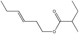 hex-3-enyl 2-methylbutanoate 结构式