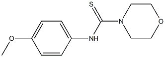 N4-(4-methoxyphenyl)morpholine-4-carbothioamide Structure