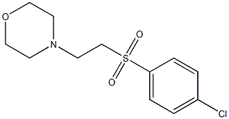 4-{2-[(4-chlorophenyl)sulfonyl]ethyl}morpholine Structure