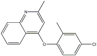 4-(4-chloro-2-methylphenoxy)-2-methylquinoline Struktur