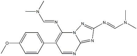 N'-[2-{[(dimethylamino)methylene]amino}-6-(4-methoxyphenyl)[1,2,4]triazolo[1,5-a]pyrimidin-7-yl]-N,N-dimethyliminoformamide