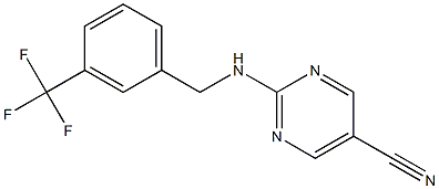 2-{[3-(trifluoromethyl)benzyl]amino}-5-pyrimidinecarbonitrile|