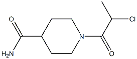 1-(2-chloropropanoyl)piperidine-4-carboxamide Structure