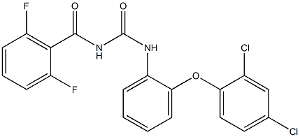 N-[2-(2,4-dichlorophenoxy)phenyl]-N'-(2,6-difluorobenzoyl)urea Structure