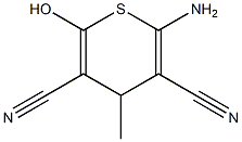 2-amino-6-hydroxy-4-methyl-4H-thiine-3,5-dicarbonitrile