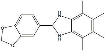 2-(1,3-benzodioxol-5-yl)-4,5,6,7-tetramethyl-2,3-dihydro-1H-benzo[d]imidazole