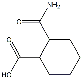 2-(aminocarbonyl)cyclohexane-1-carboxylic acid 结构式