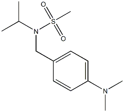 N-[4-(dimethylamino)benzyl]-N-isopropylmethanesulfonamide 化学構造式