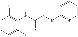 N1-(2,6-difluorophenyl)-2-(2-pyridylthio)acetamide Struktur