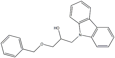 1-(benzyloxy)-3-(9H-carbazol-9-yl)propan-2-ol,,结构式