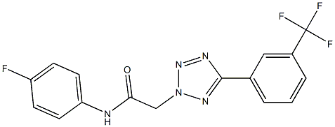 N1-(4-fluorophenyl)-2-{5-[3-(trifluoromethyl)phenyl]-2H-1,2,3,4-tetraazol-2-yl}acetamide Structure