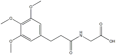  2-{[3-(3,4,5-trimethoxyphenyl)propanoyl]amino}acetic acid