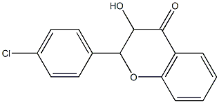 2-(4-chlorophenyl)-3-hydroxychroman-4-one,,结构式