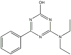 4-(diethylamino)-6-phenyl-1,3,5-triazin-2-ol 结构式