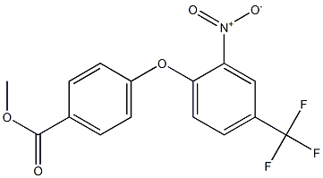 methyl 4-[2-nitro-4-(trifluoromethyl)phenoxy]benzenecarboxylate Struktur