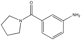 (3-Aminophenyl)(1-pyrrolidinyl)methanone 结构式