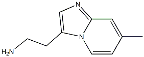 2-(7-Methylimidazo[1,2-a]pyridin-3-yl)ethanamine 化学構造式