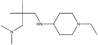 (2-{[(1-ethylpiperidin-4-yl)amino]methyl}-2-methylpropyl)dimethylamine Structure