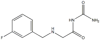 (2-{[(3-fluorophenyl)methyl]amino}acetyl)urea Structure