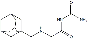 (2-{[1-(adamantan-1-yl)ethyl]amino}acetyl)urea Structure