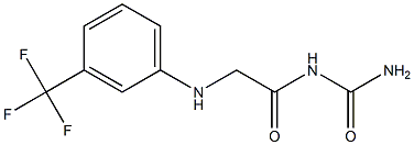 (2-{[3-(trifluoromethyl)phenyl]amino}acetyl)urea 结构式