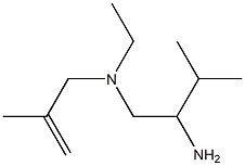 (2-amino-3-methylbutyl)(ethyl)(2-methylprop-2-en-1-yl)amine Structure