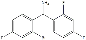 (2-bromo-4-fluorophenyl)(2,4-difluorophenyl)methanamine 结构式