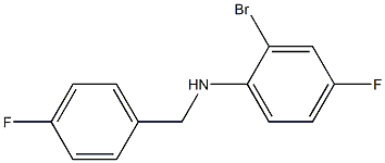 (2-bromo-4-fluorophenyl)(4-fluorophenyl)methylamine Structure