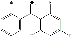 (2-bromophenyl)(2,4,6-trifluorophenyl)methanamine 结构式