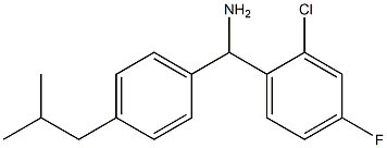 (2-chloro-4-fluorophenyl)[4-(2-methylpropyl)phenyl]methanamine