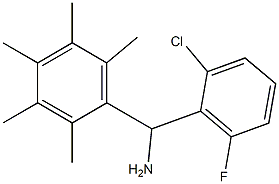 (2-chloro-6-fluorophenyl)(2,3,4,5,6-pentamethylphenyl)methanamine Structure