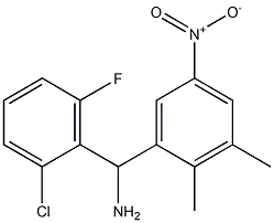 (2-chloro-6-fluorophenyl)(2,3-dimethyl-5-nitrophenyl)methanamine Struktur