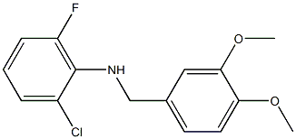 (2-chloro-6-fluorophenyl)(3,4-dimethoxyphenyl)methylamine Structure