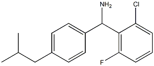 (2-chloro-6-fluorophenyl)[4-(2-methylpropyl)phenyl]methanamine Structure