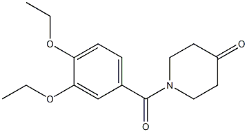 1-(3,4-diethoxybenzoyl)piperidin-4-one