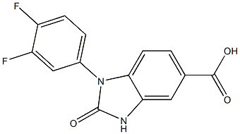 1-(3,4-difluorophenyl)-2-oxo-2,3-dihydro-1H-1,3-benzodiazole-5-carboxylic acid