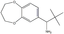 1-(3,4-dihydro-2H-1,5-benzodioxepin-7-yl)-2,2-dimethylpropan-1-amine Struktur