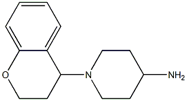 1-(3,4-dihydro-2H-1-benzopyran-4-yl)piperidin-4-amine 结构式