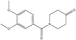 1-(3,4-dimethoxybenzoyl)piperidin-4-one