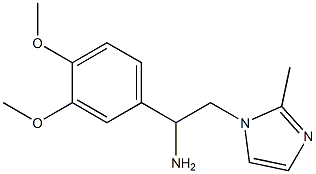 1-(3,4-dimethoxyphenyl)-2-(2-methyl-1H-imidazol-1-yl)ethanamine,,结构式