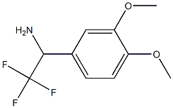 1-(3,4-dimethoxyphenyl)-2,2,2-trifluoroethanamine 化学構造式