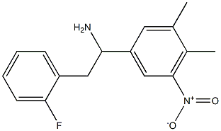 1-(3,4-dimethyl-5-nitrophenyl)-2-(2-fluorophenyl)ethan-1-amine Structure