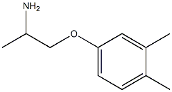 1-(3,4-dimethylphenoxy)propan-2-amine,,结构式