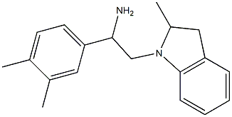 1-(3,4-dimethylphenyl)-2-(2-methyl-2,3-dihydro-1H-indol-1-yl)ethan-1-amine|