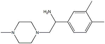 1-(3,4-dimethylphenyl)-2-(4-methylpiperazin-1-yl)ethan-1-amine Structure